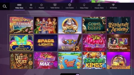 sjekk ut spillutvalget hos untold casino