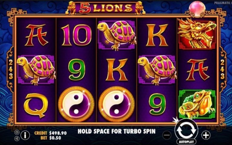 5 Lions casinotopplisten