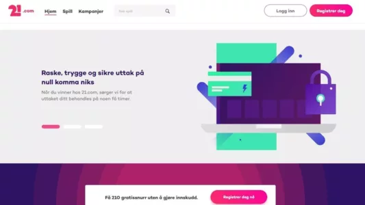 21.com casino skjermbilde