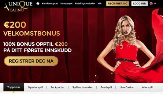 unique casino bonus og tilbud