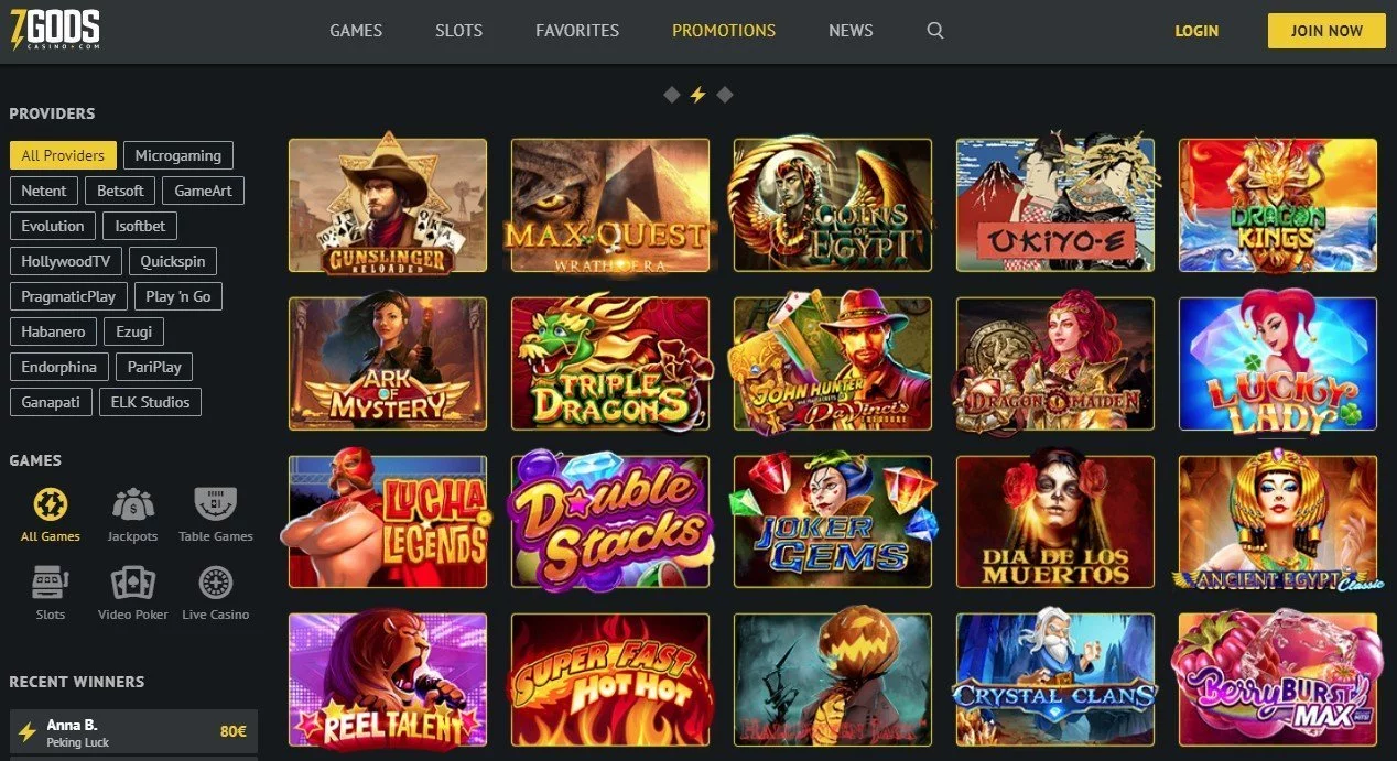 7 gods casino skjermbilde