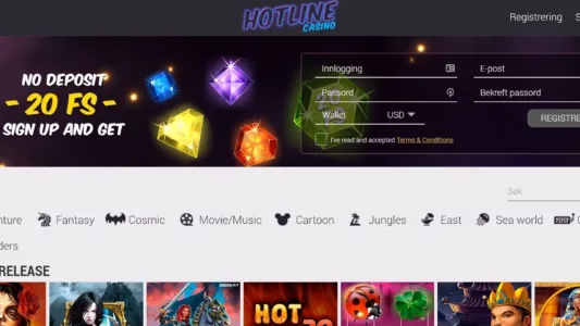 Hotline Casino lobby
