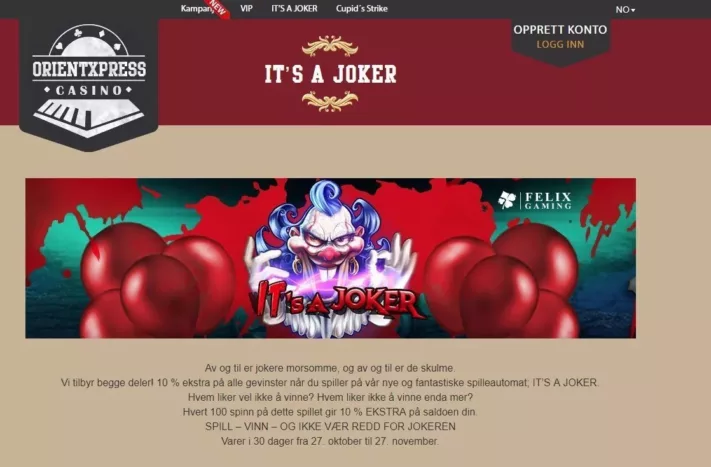 orientexpress casino kampanjer
