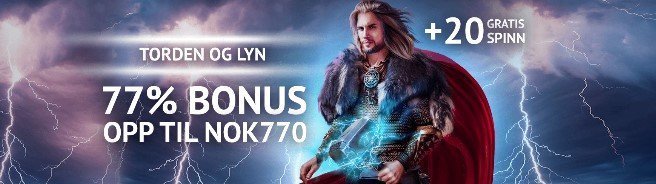 Torsdags bonus hos 7 Gods Casino