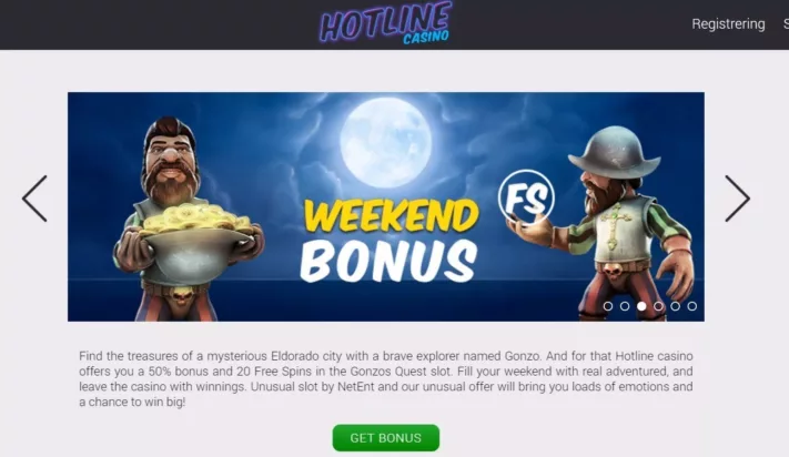 ukentlige bonuser hotline casino