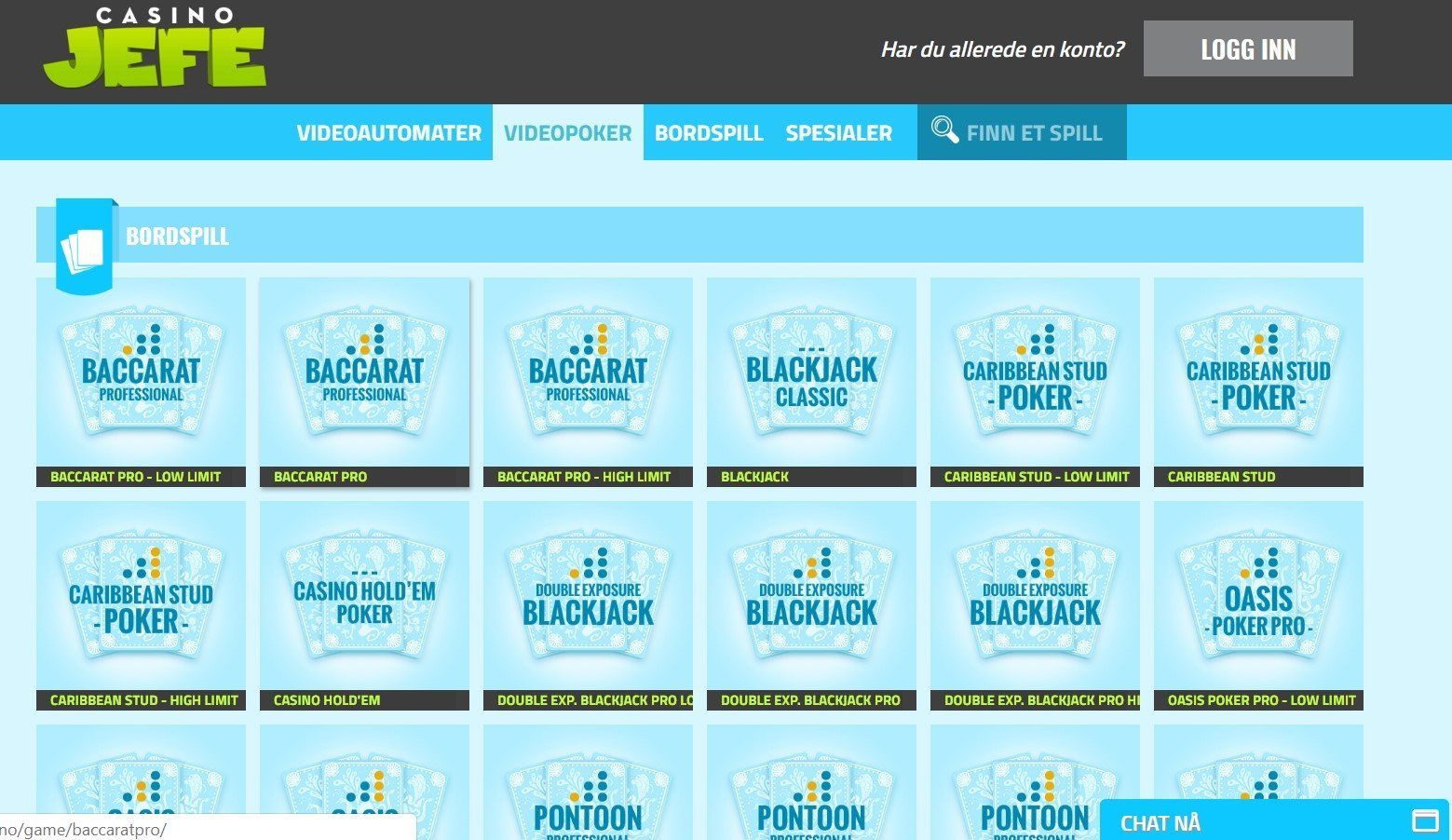 CasinoJEFE spillutvalg
