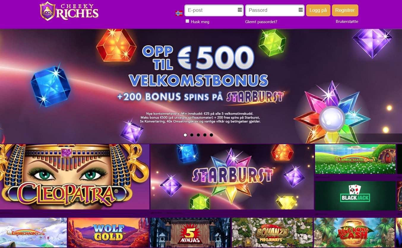 Skjermbilde av Cheeky Riches Casino