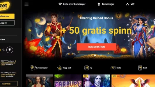 Zet Casino Skjermbilde av Lobby