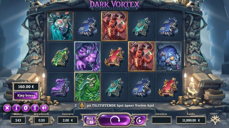 Dark Vortex casinotopplisten