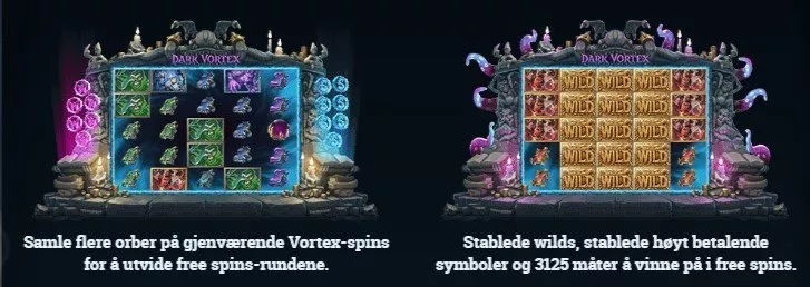 Freespins i Dark Vortex Yggdrasil Spilleautomat