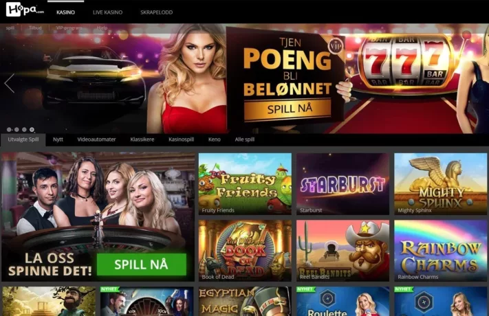 Hopa Casino Skjermbilde