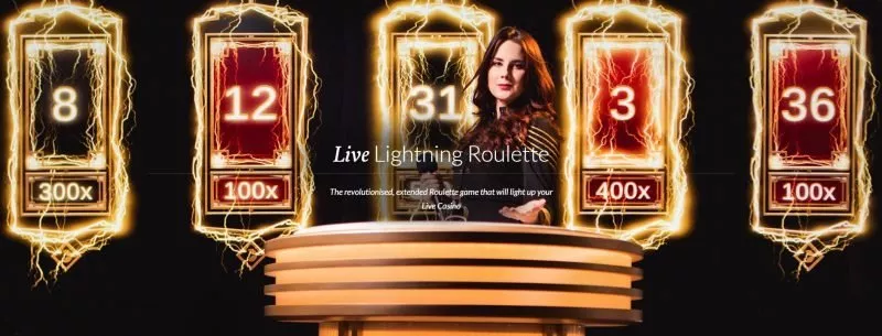 Lightning Roulette er et spennende Live Casino Spill