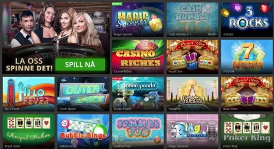 Skrapelodd og Casinospill hos Hopa casino