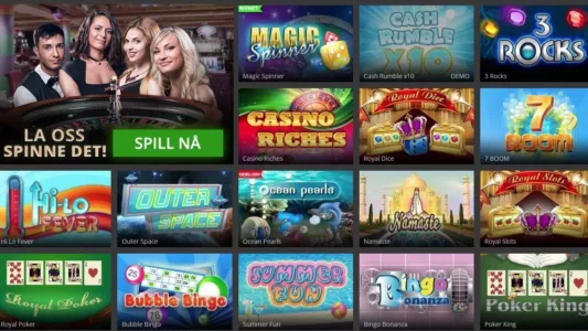 Skrapelodd og Casinospill hos Hopa casino