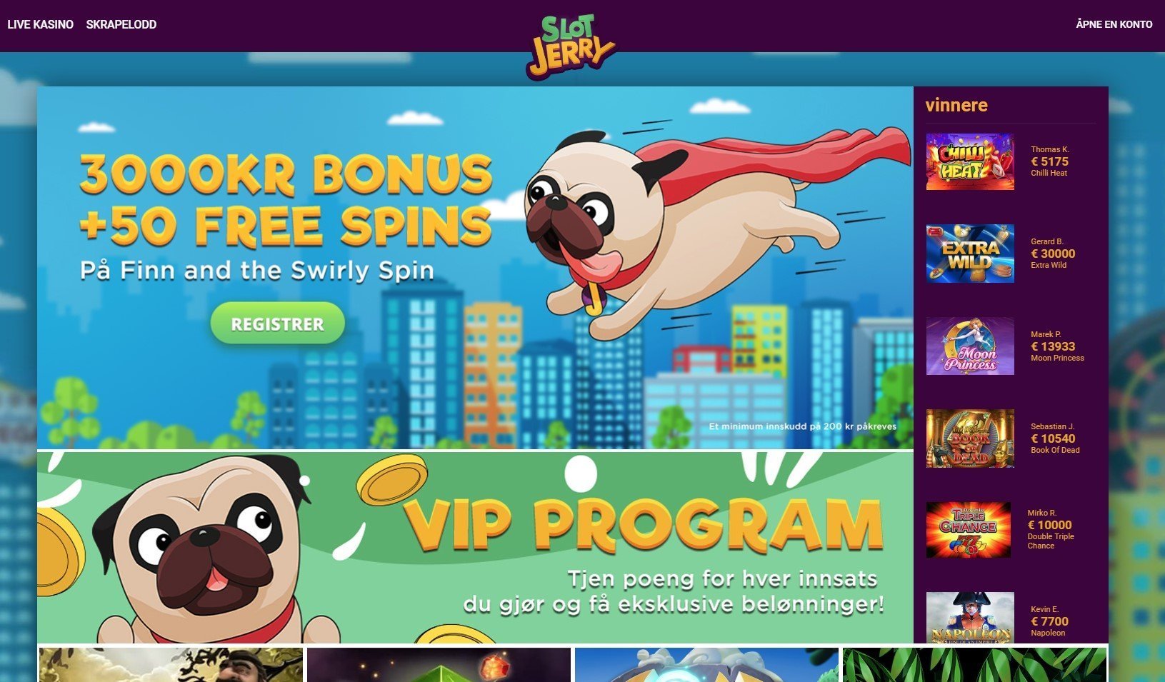 Slotjerry casino skjermbilde