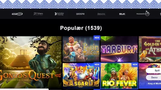 Spillutvalg hos LibraBet Casino