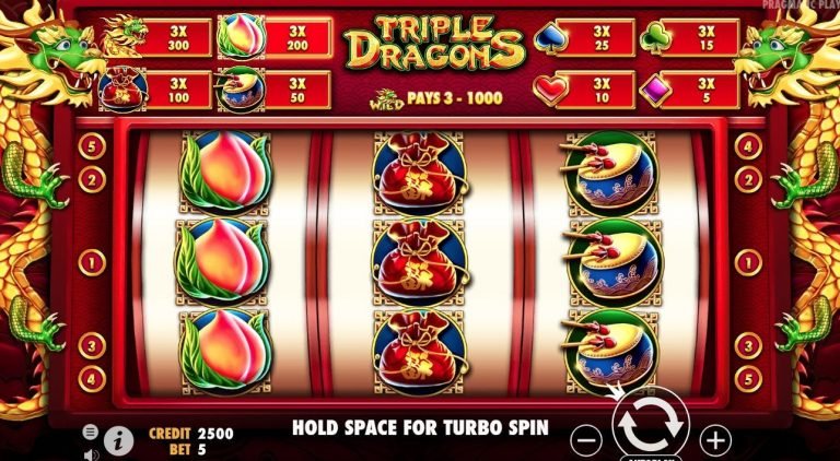 Triple Dragons casinotopplisten