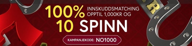 Velkomstbonus hos Jaak Casino