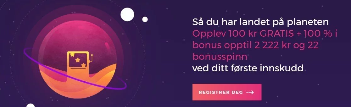 Velkomstbonus hos Slot Planet Casino