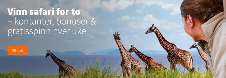 Vinn Safari kampanje hos Betsson