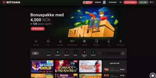 Skjermbilde Betchan Casino