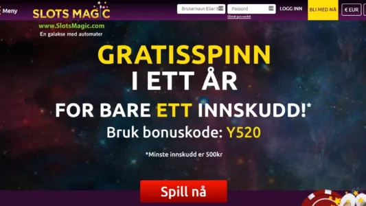 Slotsmagic Casino Skjermbilde