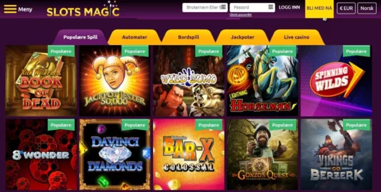 Slots magic Casino Spillutvalg