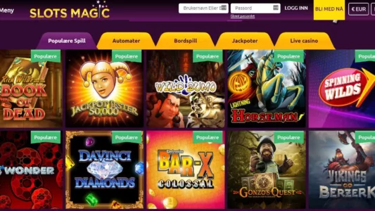 Slots magic Casino Spillutvalg