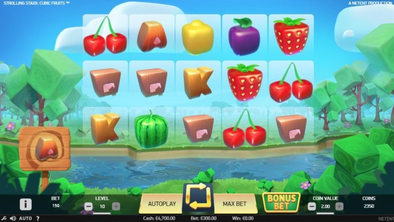 Strolling Staxx: Cubic Fruits casinotopplisten