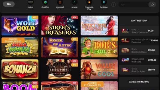 spilleautomater og casinospill hos Betchan Casino