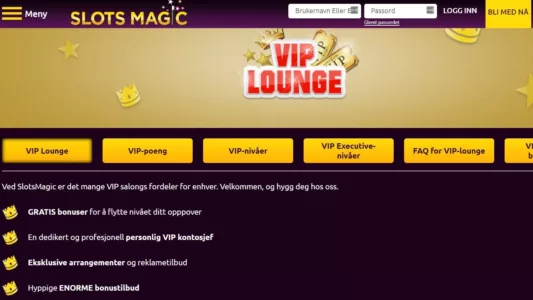 VIP program hos Slots magic casino
