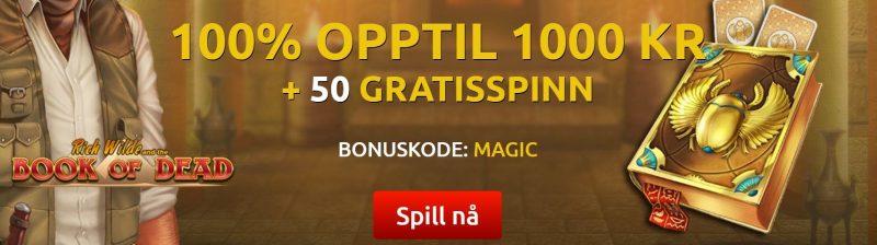 Velkomstbonus i Slotsmagic Casino