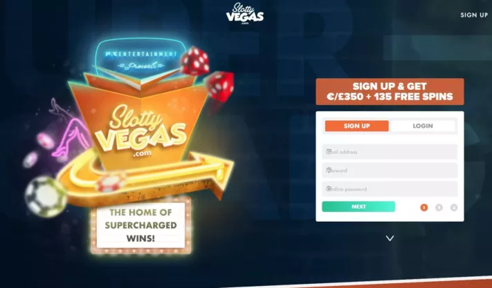 slotty vegas casino skjermbilde