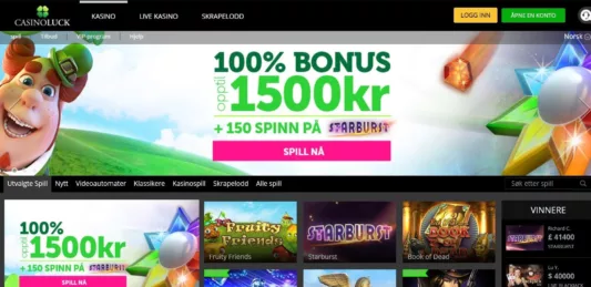 casinoluck nettcasino omtale