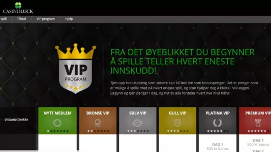casinoluck har et bra vip-program