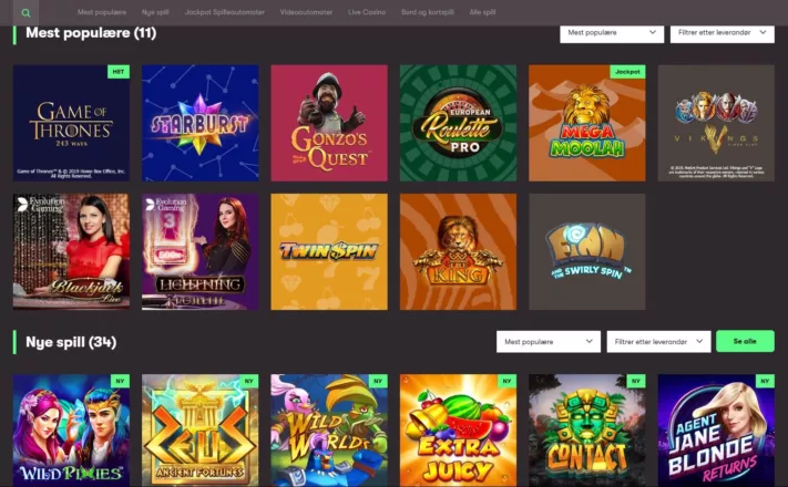 Games 10Bet Casino Casino Topplisten