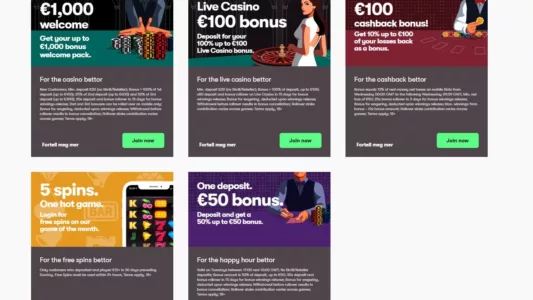 Promotions 10Bet Casino Kampanjer Casino Topplisten