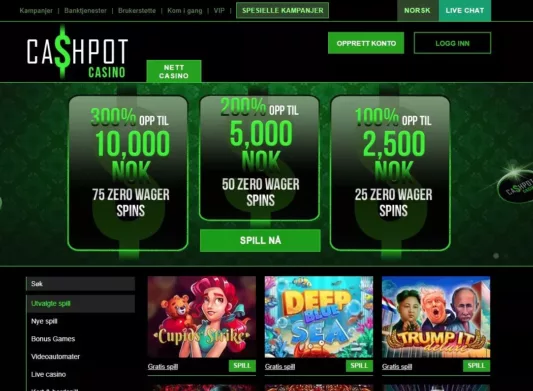 cashpot casino omtale