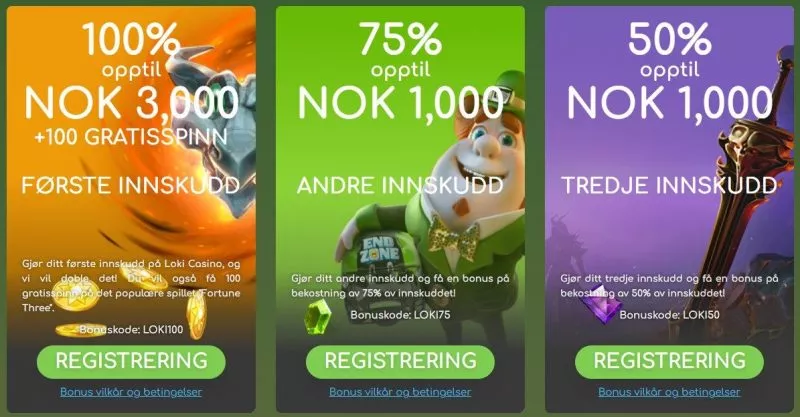 loki casino bonuser norge