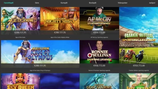 spillutvalg hos bet365 casino