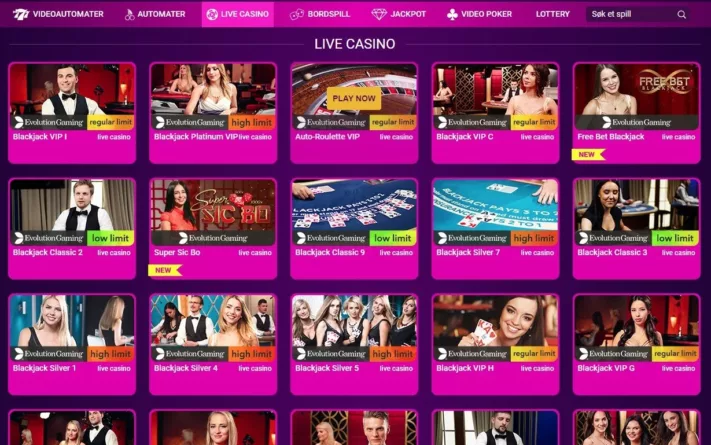 live casino hos nobonuscasino