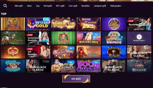 wildblaster casino utvalg av spill