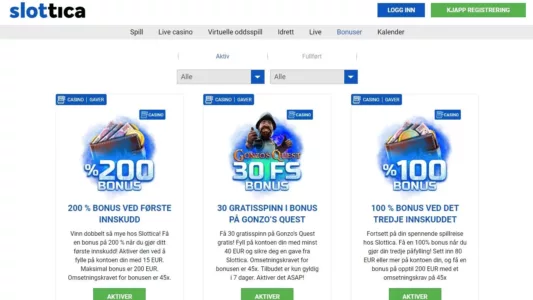 bonuser hos slottica casino