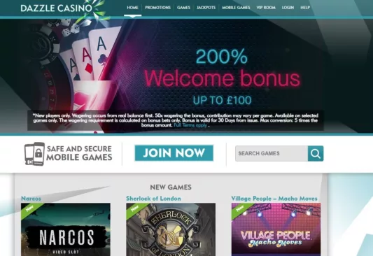 dazzle casino omtale og anmeldelse