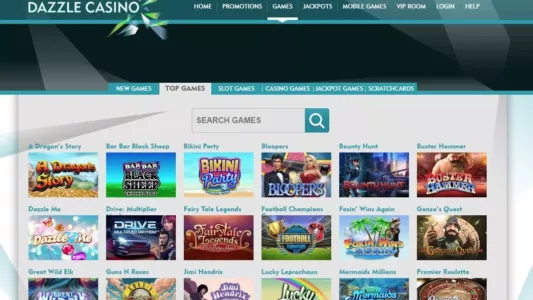 dazzle casino spillutvalg