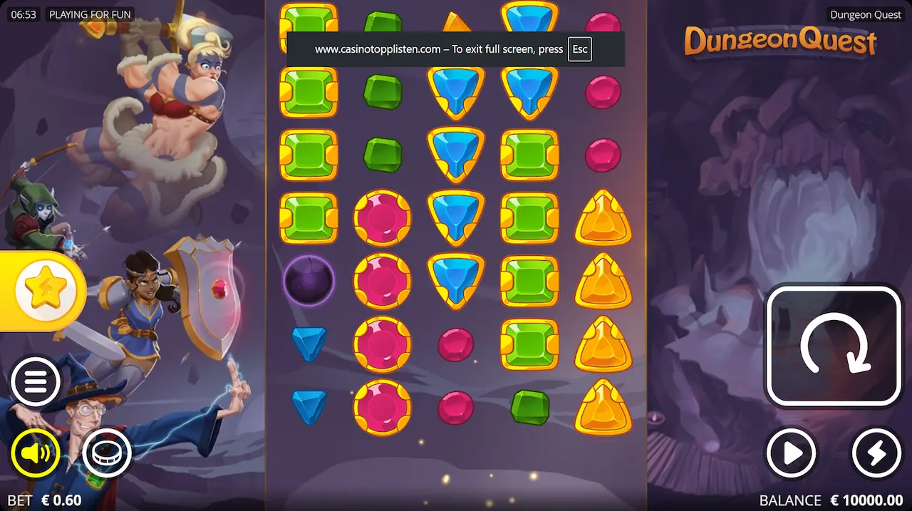 Dungeon quest slot