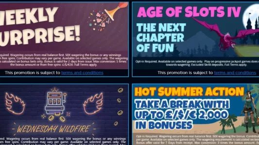 kampanjer hos bluefox casino