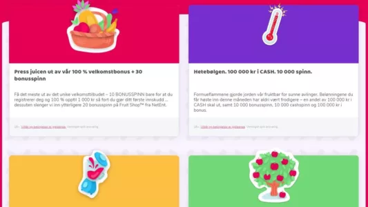 kampanjer hos fruitycasa casino