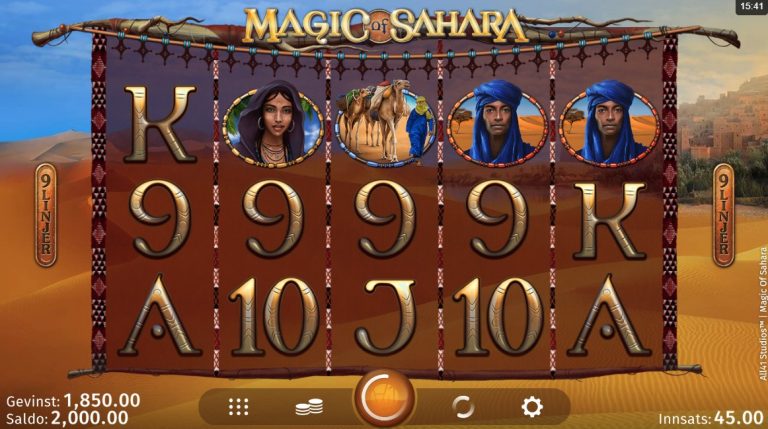 Magic of Sahara casinotopplisten