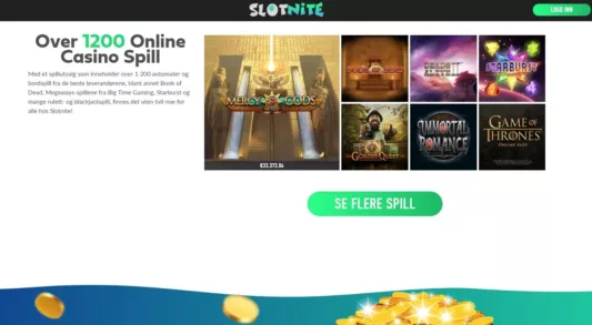 slotnite casino spillutvalg